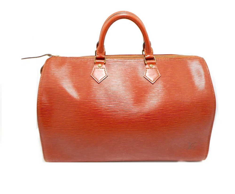 LOUIS VUITTON Speedy Handbag Epi Leather Kenya Brown